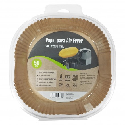 Papel Siliconado Air fryer Cuadrado 200x200 cm (50 uds)