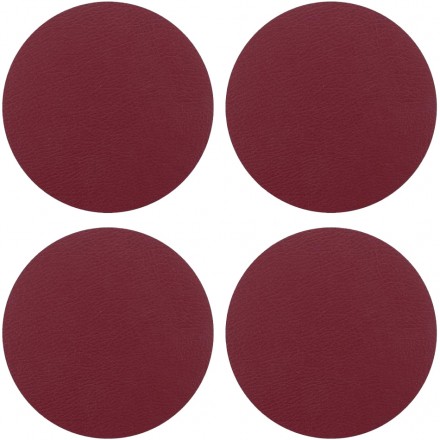 Posavasos Redondo Togo Rojo Ø10cm (4 ud)