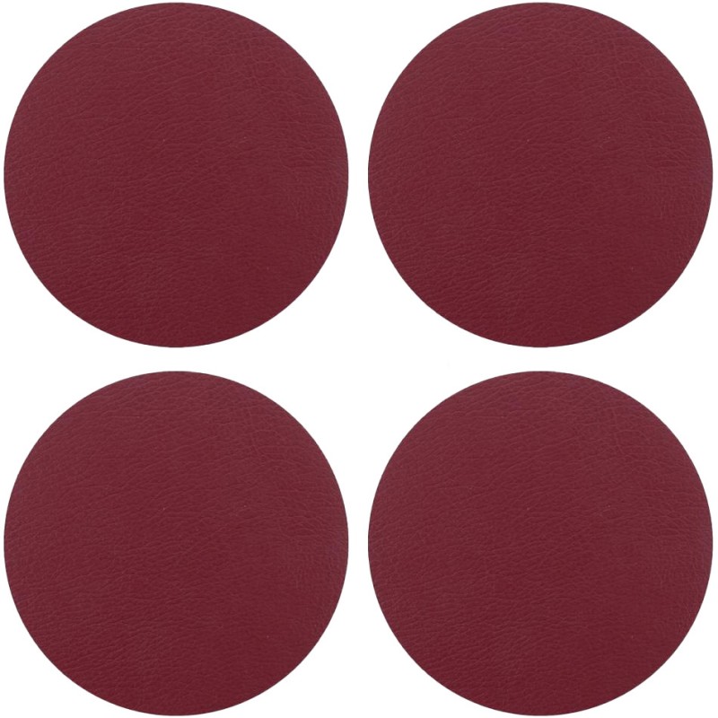 Posavasos Redondo Togo Rojo Ø10cm (4 ud)