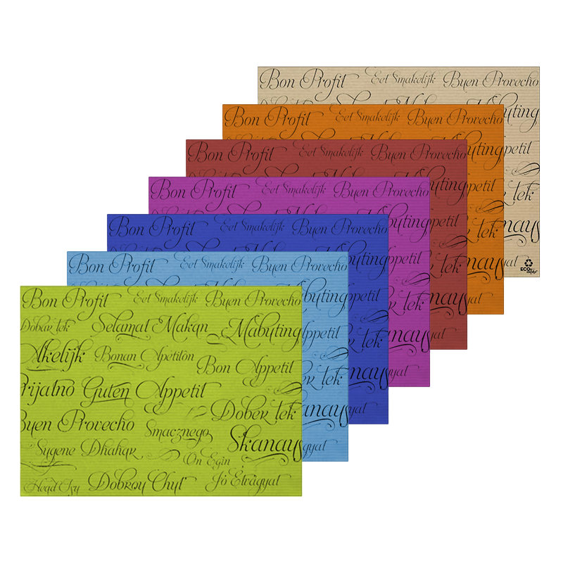 Mantel Individual Buen Provecho 30x40 cm Fondo Color 40 g (500 uds) Mantel Individual Buen Provecho 30x40 cm Fondo Color 40 g (500 uds)