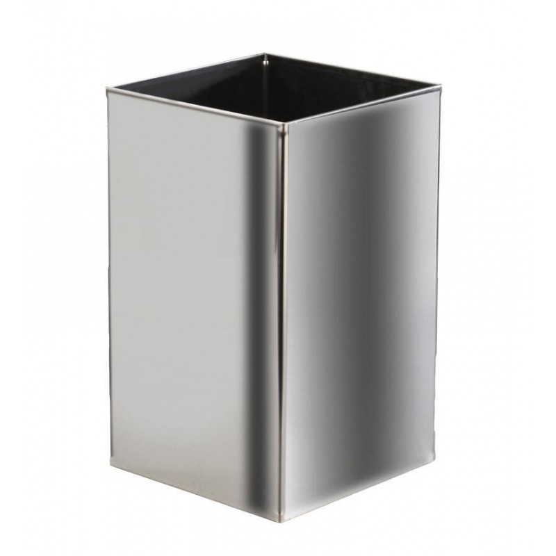 Papelera cuadrada inox acabado brillo Papelera cuadrada inox acabado brillo