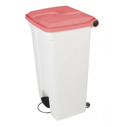 Contenedor tapa roja 90L