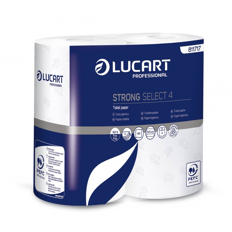 Higiénico doméstico Strong Select 4 Lucart (56 Uds)