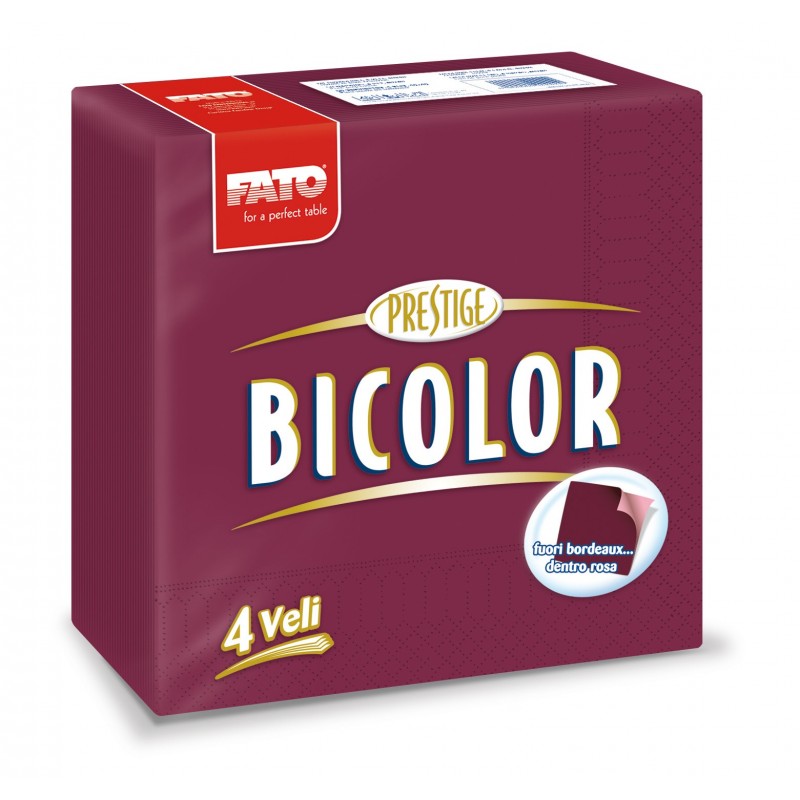 Servilleta 40x40 Prestige Bicolor burdeos/rosa Servilleta 40x40 Prestige Bicolor burdeos/rosa