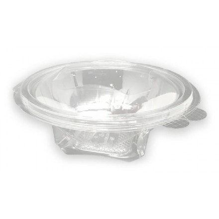 Bol Ensaladera con Tapa Bisagra PET 250 cc