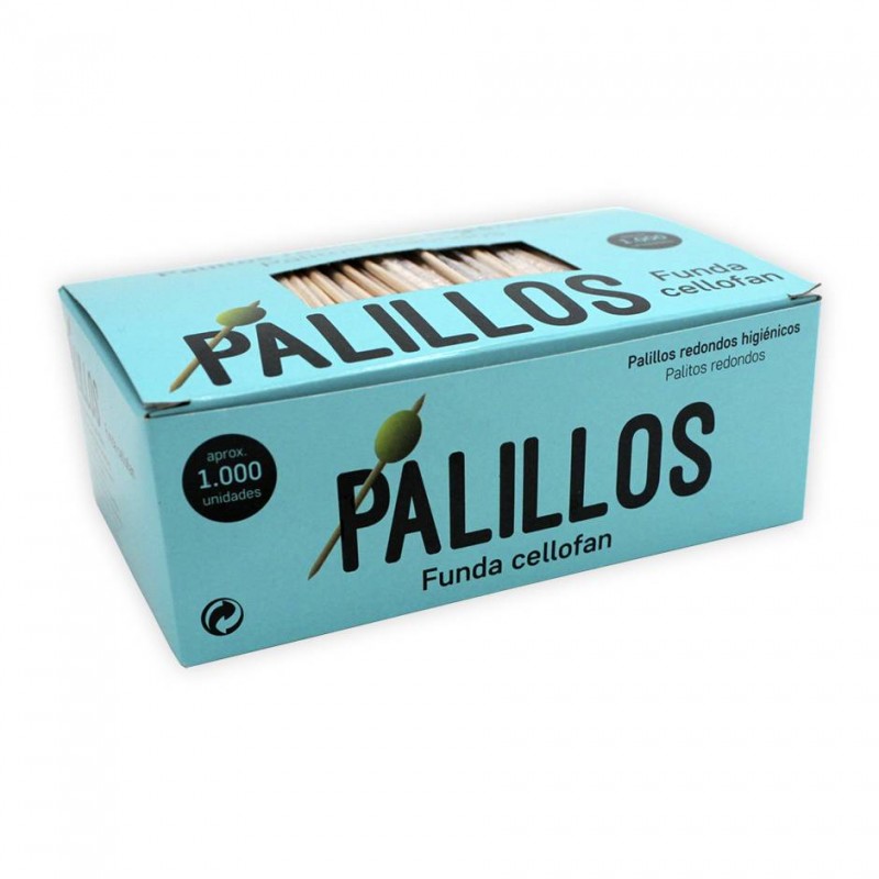 Palillos redondos de madera (1.000 Uds)