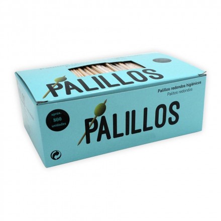 Palillos redondos de madera (800 Uds)