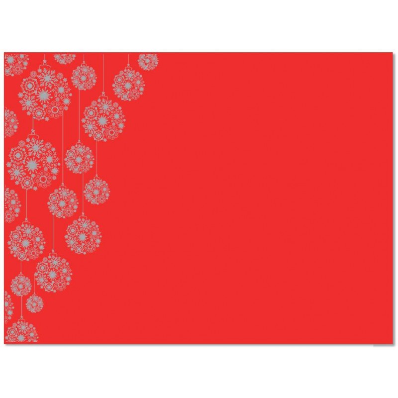 Mantel Individual de Navidad Rojo 30x40 cm (150 Uds)