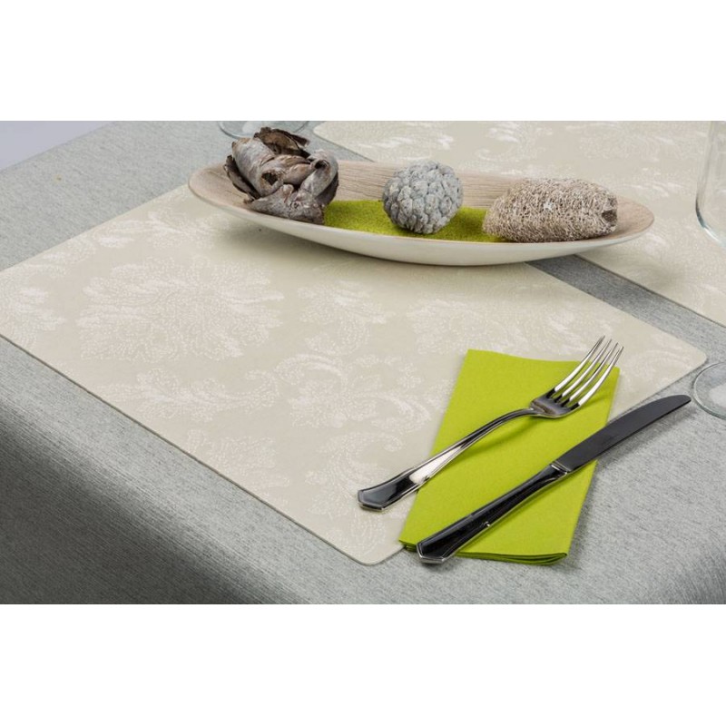 Mantel Individual 30x43 cm Antimancha (12 Uds) Tourmaline Blanco Mantel Individual 30x43 cm Antimancha (12 Uds) Tourmaline Blanco