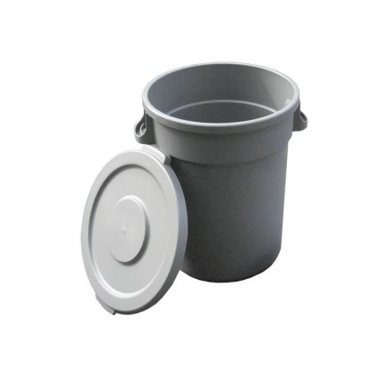 Contenedor redondo con tapa de 80L