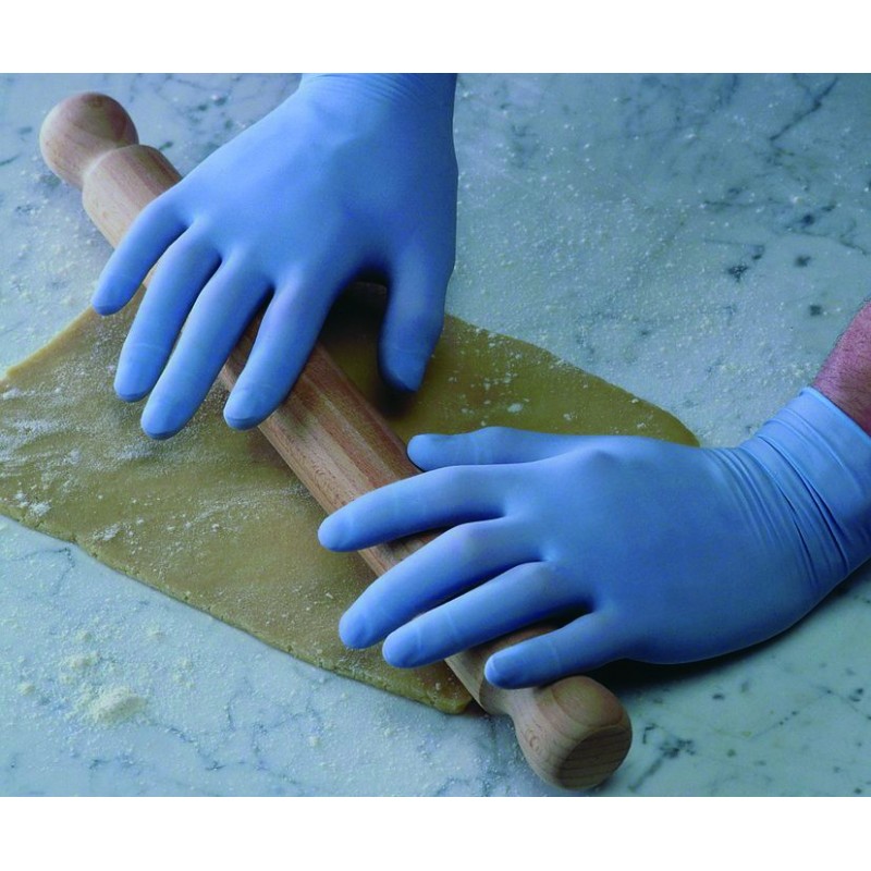 Guantes Vinilo azul SIN Polvo (Estuche 100 uds)