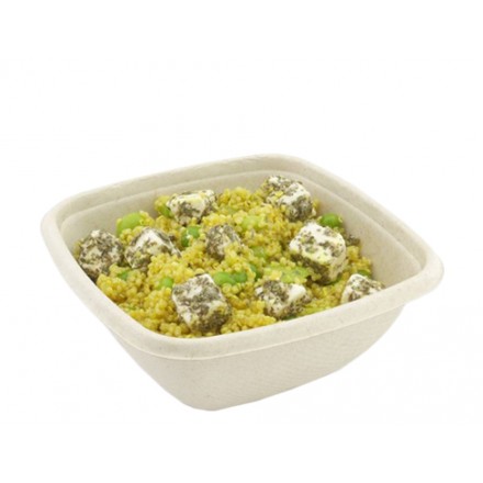 Envase Cuadrado Bol de pulpa (50 Uds) 15012