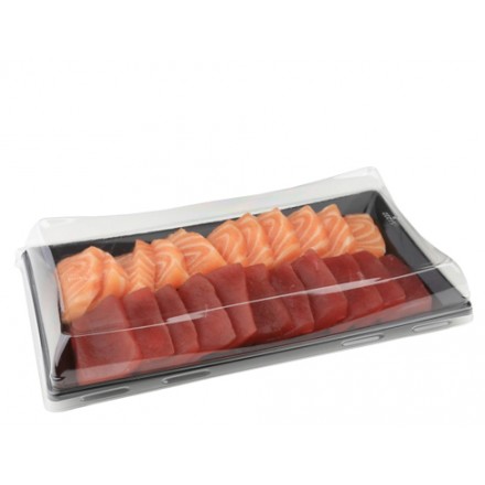 BANDEJA SUSHI NEGRA 12 X 22 CM