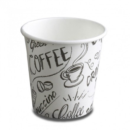 VASO DE CARTÓN GRAFITTI 120 CC 4 OZ (50 UDS)