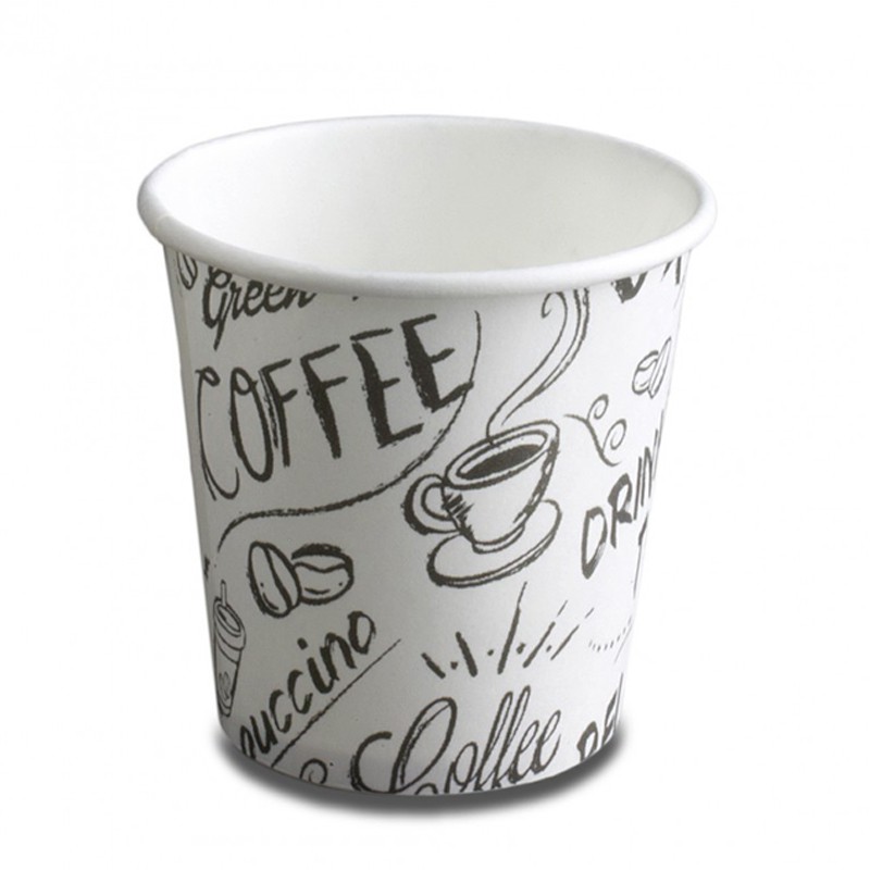 VASO DE CARTÓN GRAFITTI 120 CC 4 OZ (50 UDS) VASO DE CARTÓN GRAFITTI 120 CC 4 OZ (50 UDS)