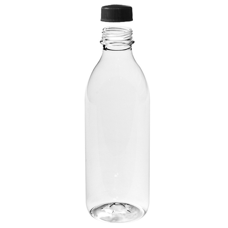 Bote plastico para salsas con tapon 300 ml Transparente