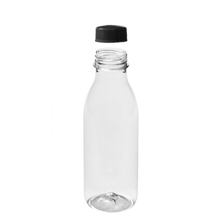 Bote de rosca de PET de 1000 ml, transparente, con tapa blanca, Botes  multiusos, Botes de rosca, Productos de plástico