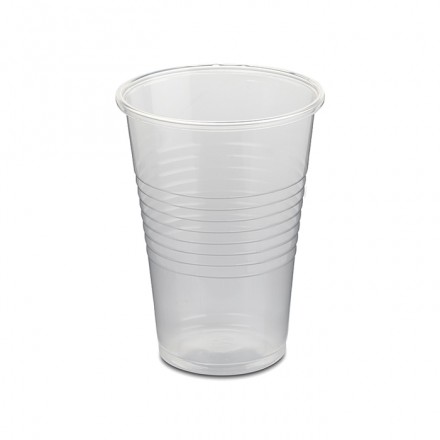 Vaso de Plástico Transparente 220cc.