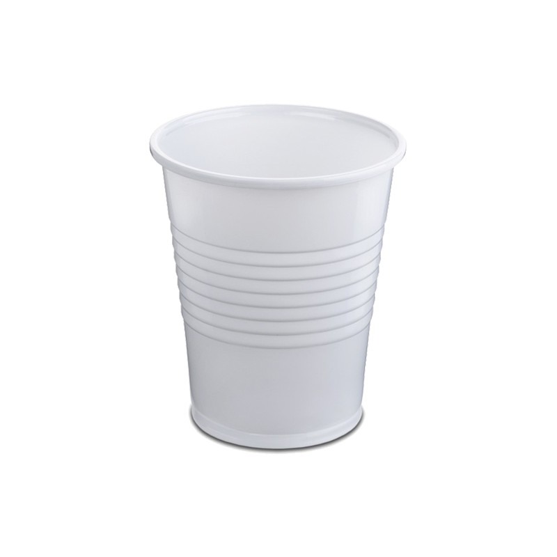 Vaso de Plástico 240 cc Blanco Base Ancha Vaso de Plástico 240 cc Blanco Base Ancha