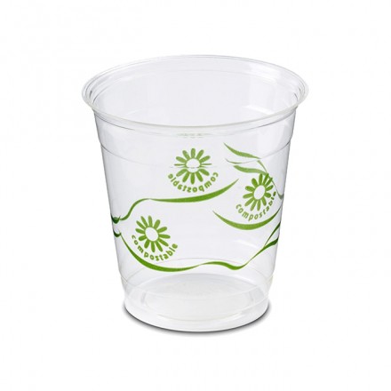 Vaso Compostable PLA de 250 cc (50 Uds)