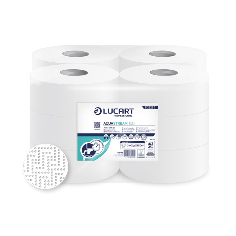 Papel higiénico Industrial Aquastream 150 m (144 Uds) Papel higiénico Industrial Aquastream 150 m (144 Uds)
