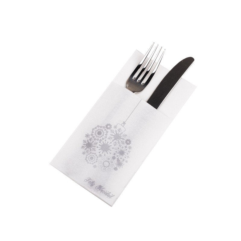 Servilletas Kanguro Navidad 40x40 cm Blanca