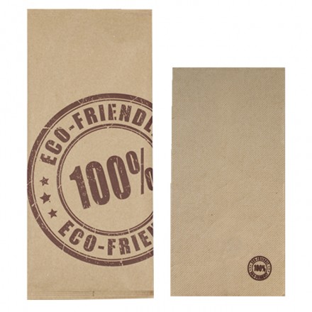 Sobre para cubiertos kraft '100% ECO'