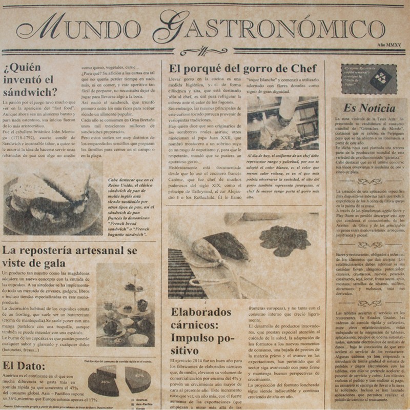 Papel Parafinado Kraft Impreso Periódico Papel Parafinado Kraft Impreso Periódico