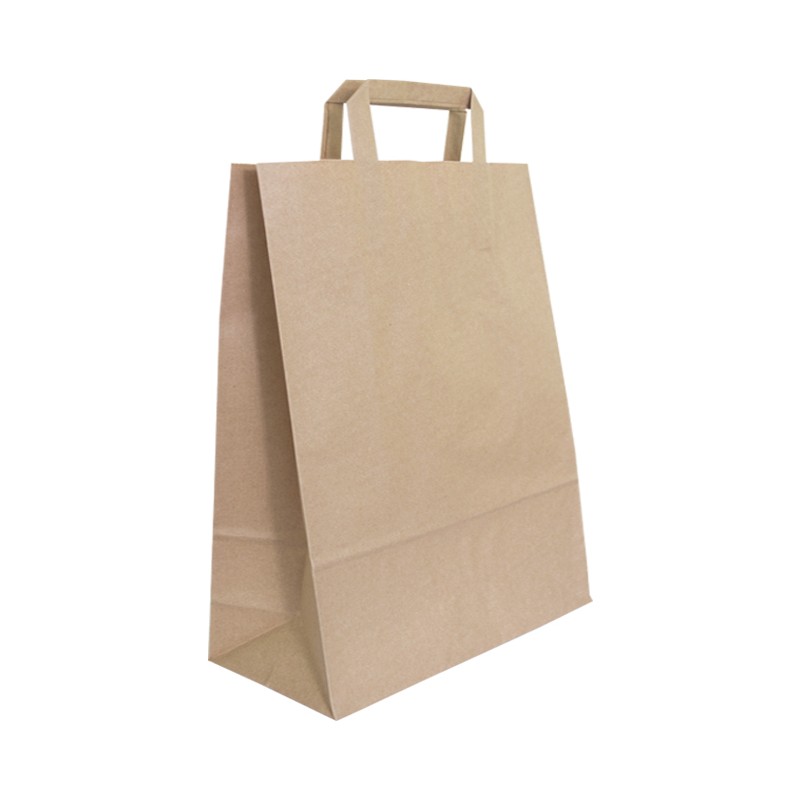 Bolsa papel color kraft para take away y delivery (250 uds)