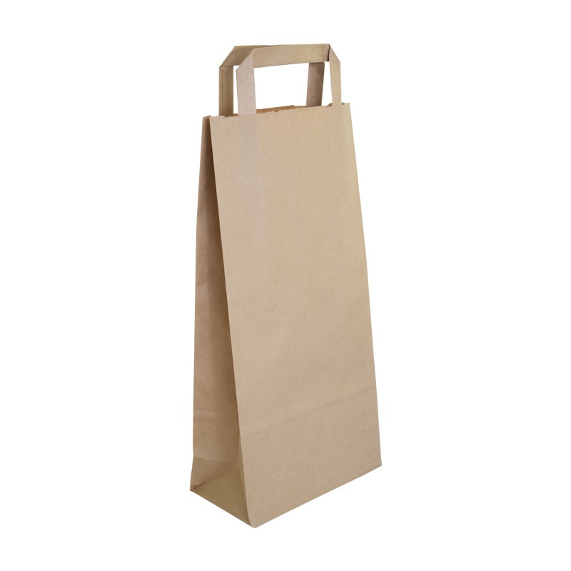Bolsa Papel Kraft con Asa para Vino 18x9x37 cm (250 uds) Bolsa Papel Kraft con Asa para Vino 18x9x37 cm (250 uds)
