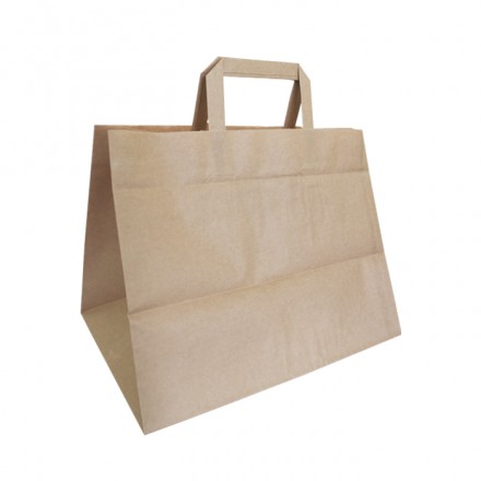 Bolsa papel Kraft para Take Away y Delivery