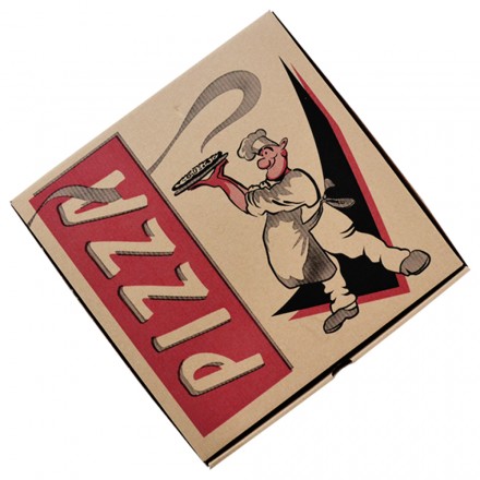 Caja Pizza Kraft Decorada...