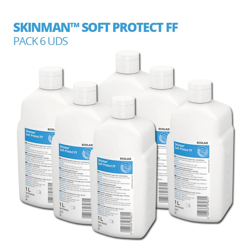 Desinfectante Manos Skinman Soft Protect 1L Pack 6 uds