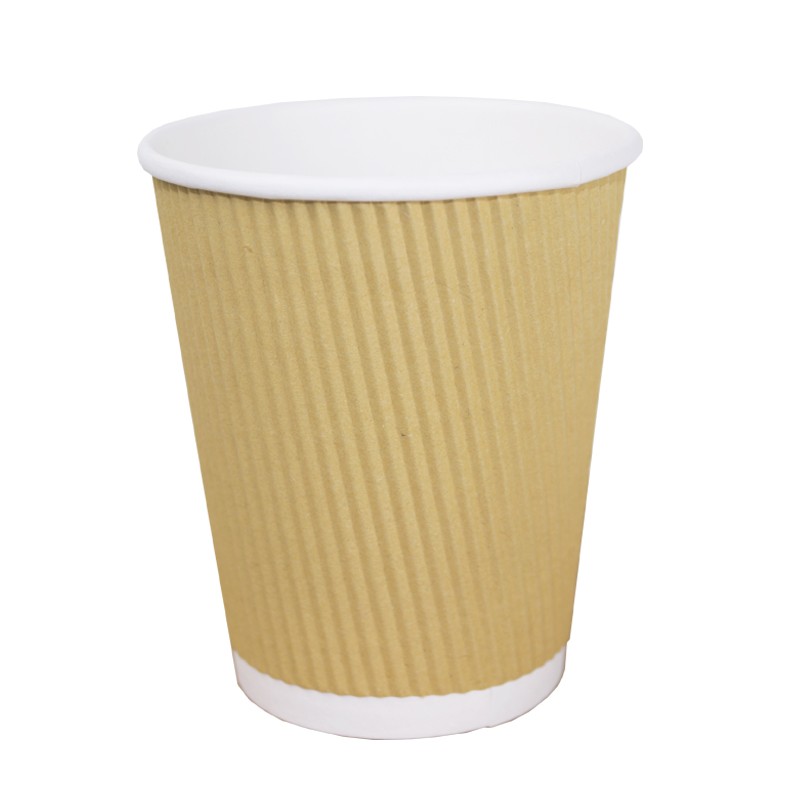 Vaso de Cartón rayado 240 cc 8 Oz (50 Uds)