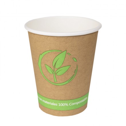 Vaso de cartón Biodegradables 200 cc 7 Oz (50 Uds)