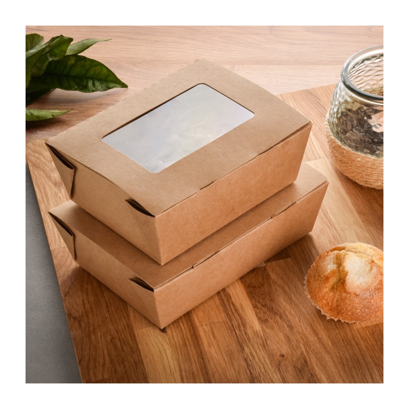 Comprar Caja Cartón Kraft con Ventana (50 uds)