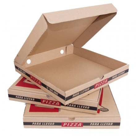 Comprar Caja Pizza Color Kraft Away Delivery |